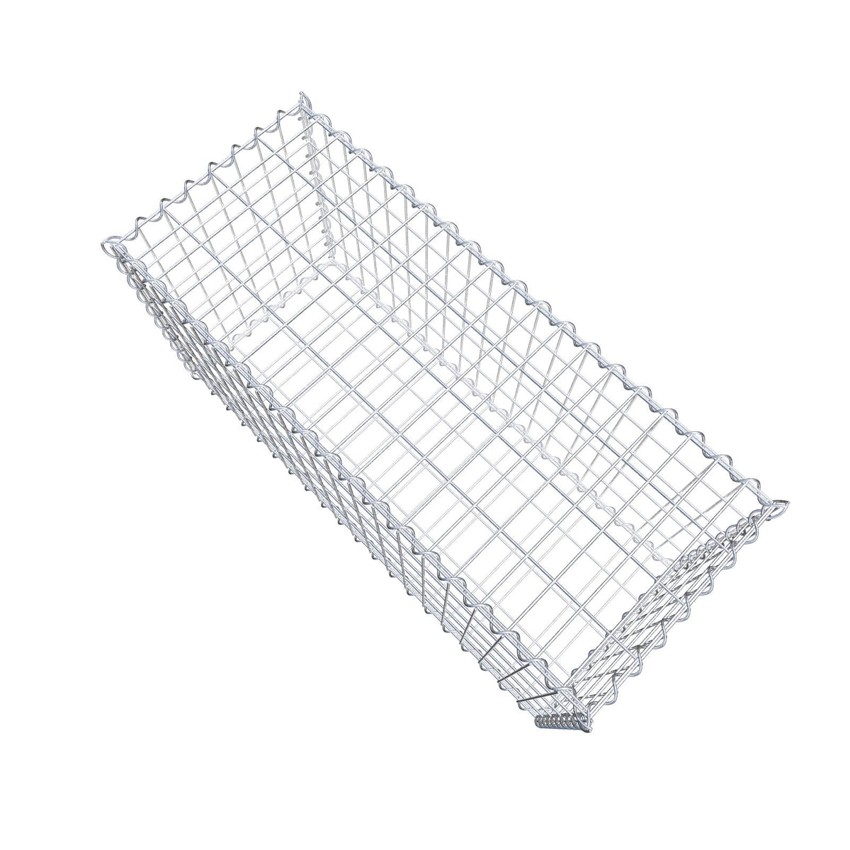 Gabion 100 cm x 50 cm x 40 cm (L x H x P), mailles 5 cm x 10 cm, spirale