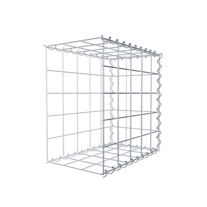 Gabion rapporté type 2 50 cm x 50 cm x 30 cm (L x H x P), mailles 10 cm x 10 cm, spirale