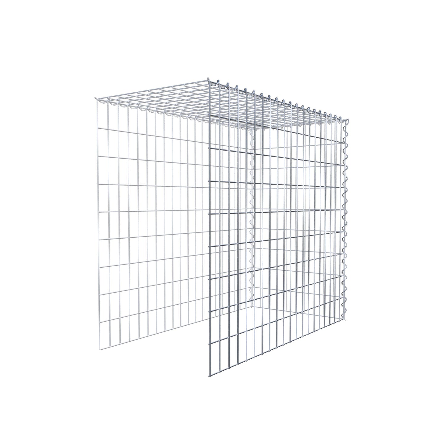 Anbaugabione Typ 4 100 cm x 90 cm x 50 cm (L x H x T), Maschenweite 5 cm x 10 cm, Spirale