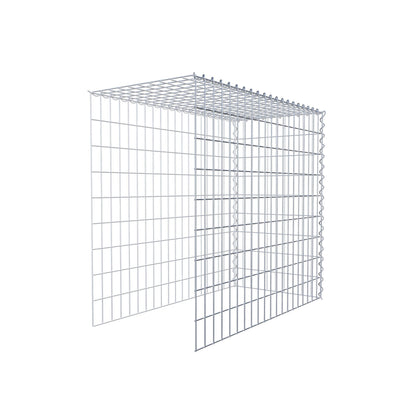 Anbaugabione Typ 4 100 cm x 90 cm x 50 cm (L x H x T), Maschenweite 5 cm x 10 cm, Spirale