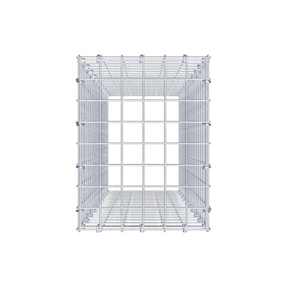Gabião Tipo 3 100 cm x 30 cm x 40 cm (C x A x P), malhagem 5 cm x 5 cm, anel C