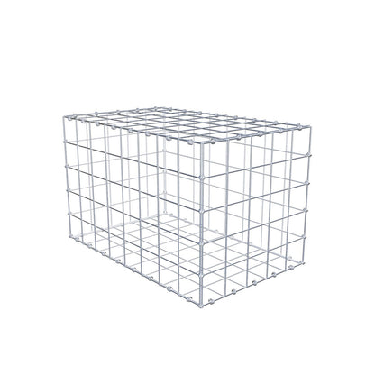 Gabião 80 cm x 50 cm x 50 cm (C x A x P), malhagem 10 x 10 cm, anel espiral