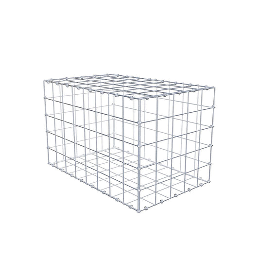 Gabion 80 cm x 50 cm x 50 cm (L x H x D), mesh size 10 x 10 cm, spiral ring