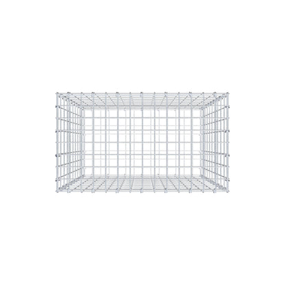 Gavión 100 cm x 70 cm x 40 cm (L x A x P), luz de malla 5 cm x 10 cm, anillo en C