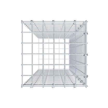 Mounted gabion type 2 100 cm x 30 cm x 30 cm (L x H x D), mesh size 5 cm x 5 cm, C-ring