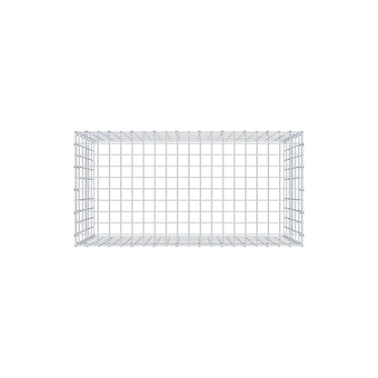 Type 3 oplegkorf 100 cm x 60 cm x 50 cm (L x H x D), maaswijdte 5 cm x 10 cm, C-ring
