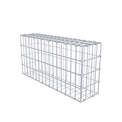 Gabbione 80 cm x 40 cm x 20 cm (L x H x P), maglia 5 x 10 cm, anello a spirale