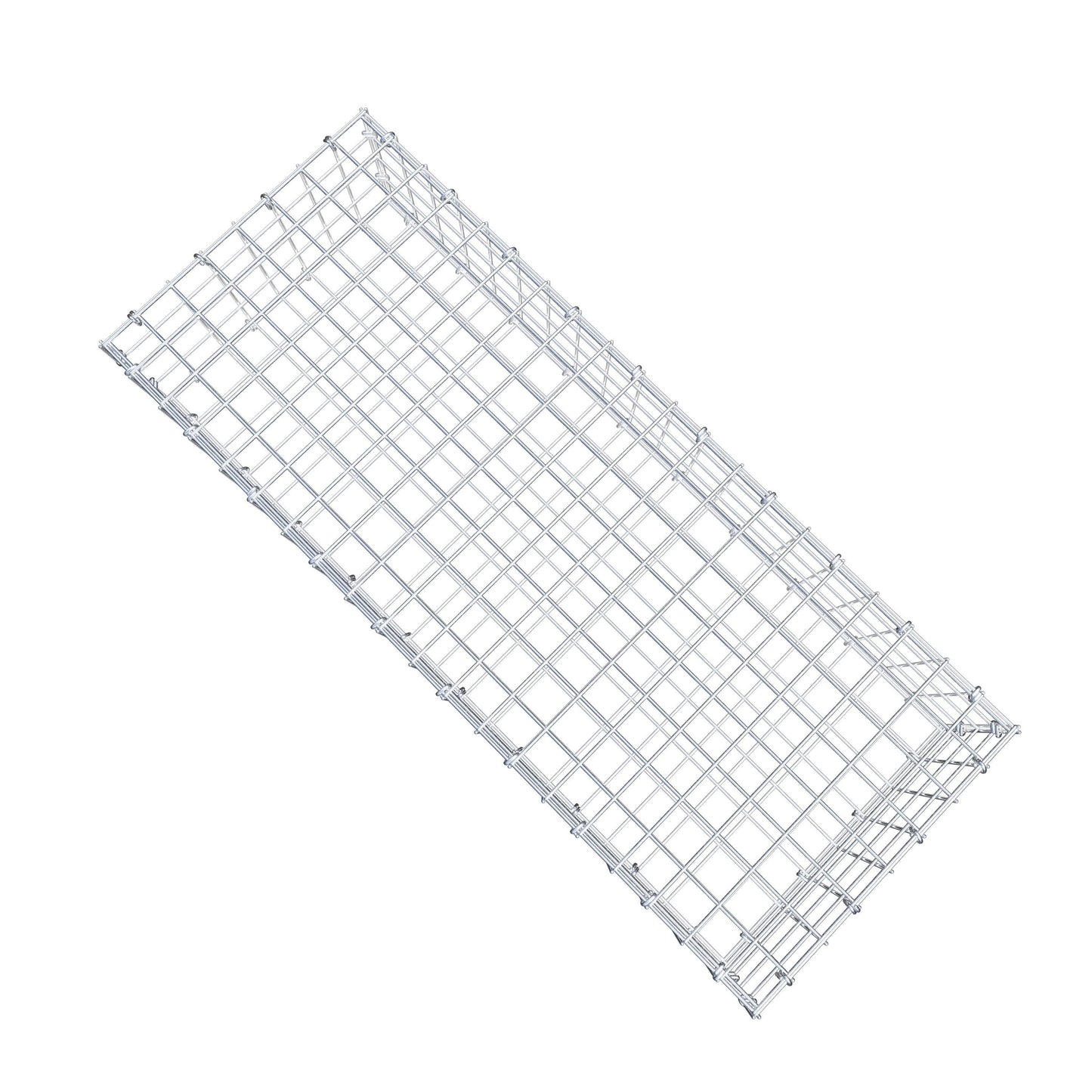 Gabião 100 cm x 20 cm x 40 cm (C x A x P), malhagem 5 cm x 5 cm, anel C