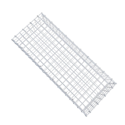 Gabião 100 cm x 20 cm x 40 cm (C x A x P), malhagem 5 cm x 5 cm, anel C