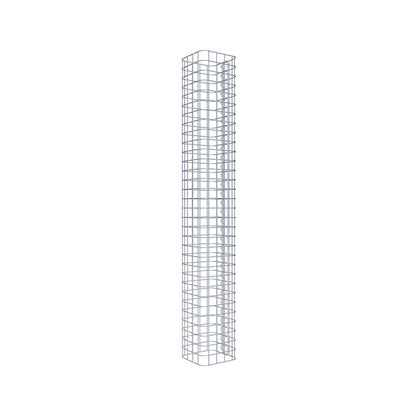 Gabionensäule eckig 22 cm x 22 cm, 160 cm Höhe, MW 5 cm x 5 cm