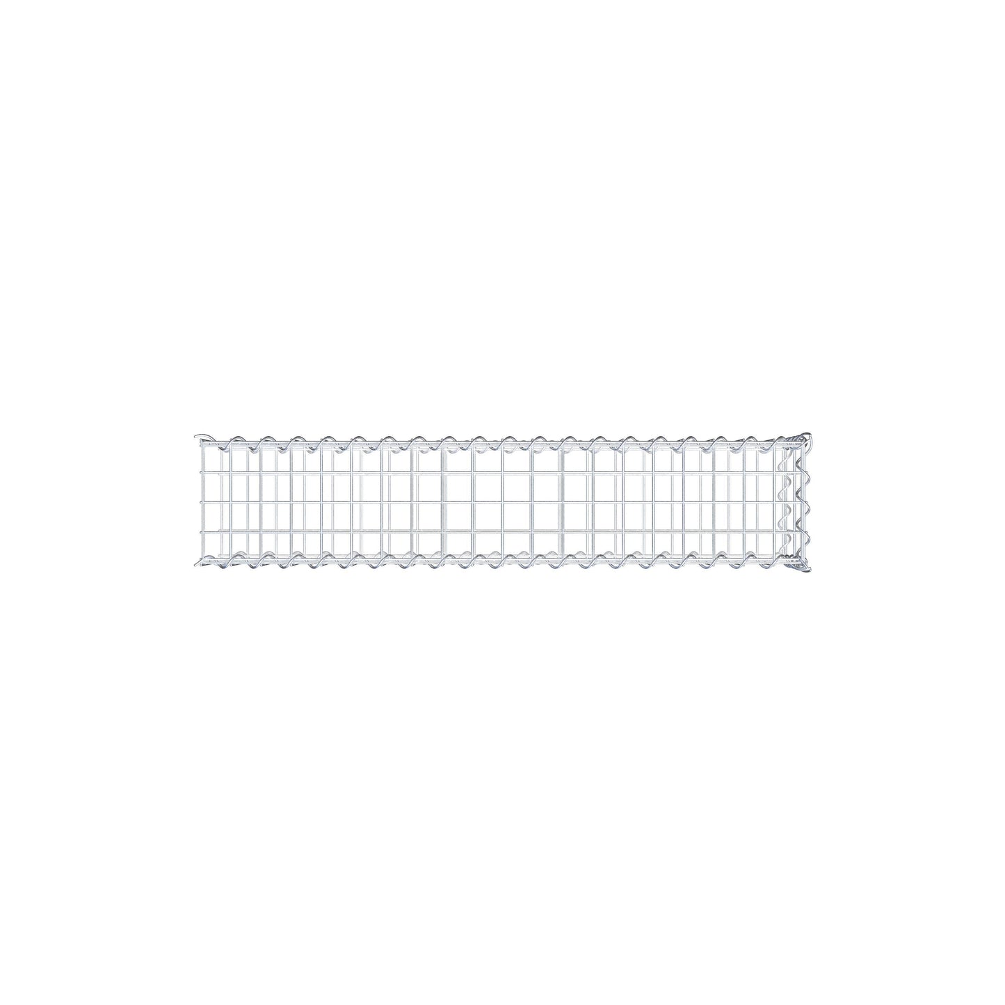 Gavión complementario tipo 2 100 cm x 20 cm x 20 cm (L x A x P), malla 5 cm x 10 cm, espiral