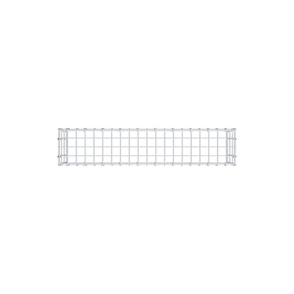 Gabião Tipo 3 100 cm x 30 cm x 20 cm (C x A x P), malhagem 5 cm x 10 cm, anel C