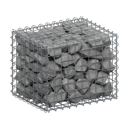 Gabion 50 cm x 40 cm x 40 cm (L x H x P), mailles 5 cm x 5 cm, spirale