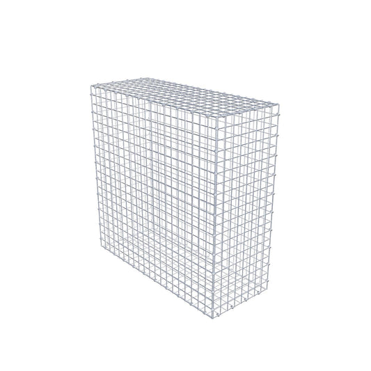 Gabião 100 cm x 100 cm x 40 cm (C x A x P), malhagem 5 x 5 cm, anel espiral