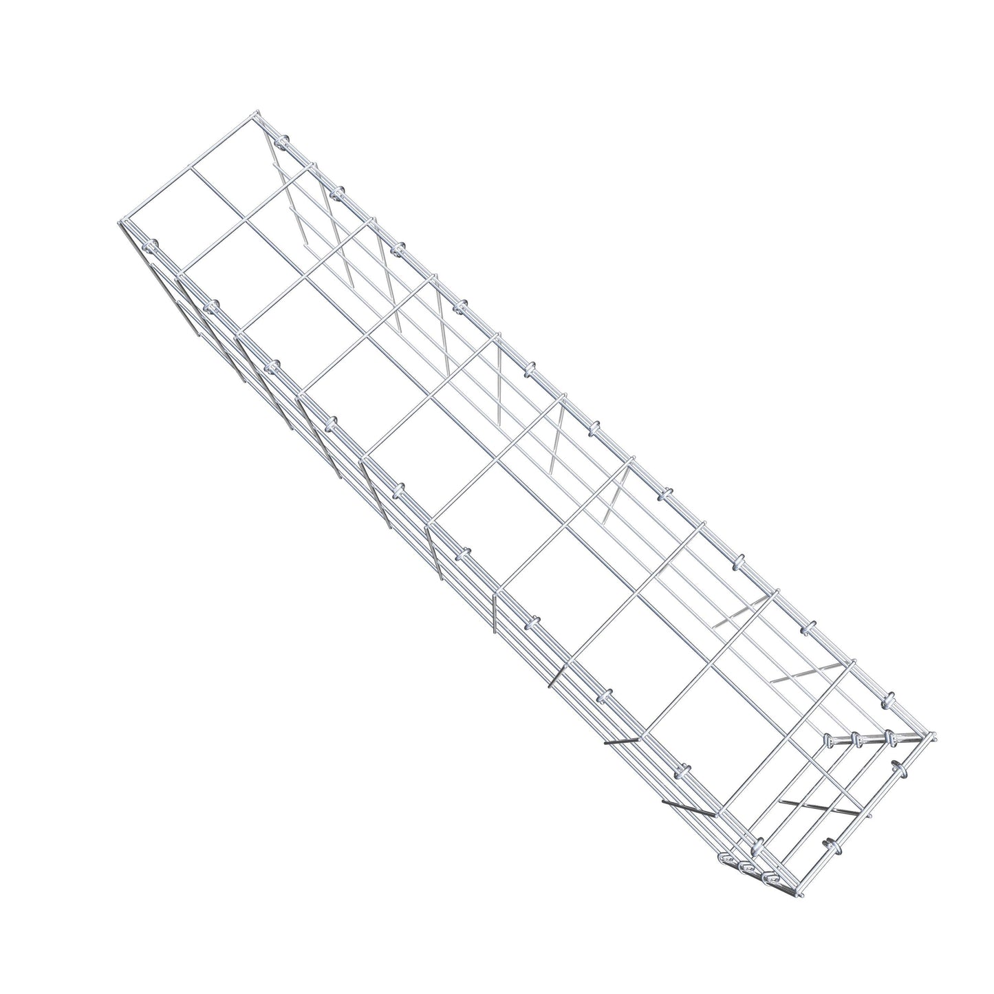 Anbaugabione Typ 4 100 cm x 30 cm x 20 cm (L x H x T), Maschenweite 10 cm x 10 cm, C-Ring