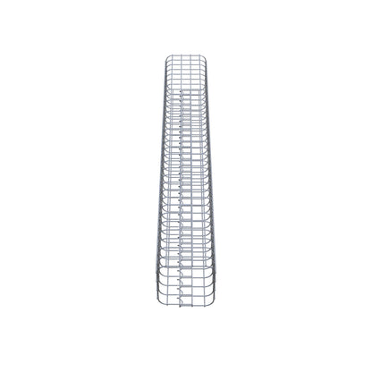 Gabionensäule eckig 22 cm x 22 cm, 160 cm Höhe, MW 5 cm x 5 cm