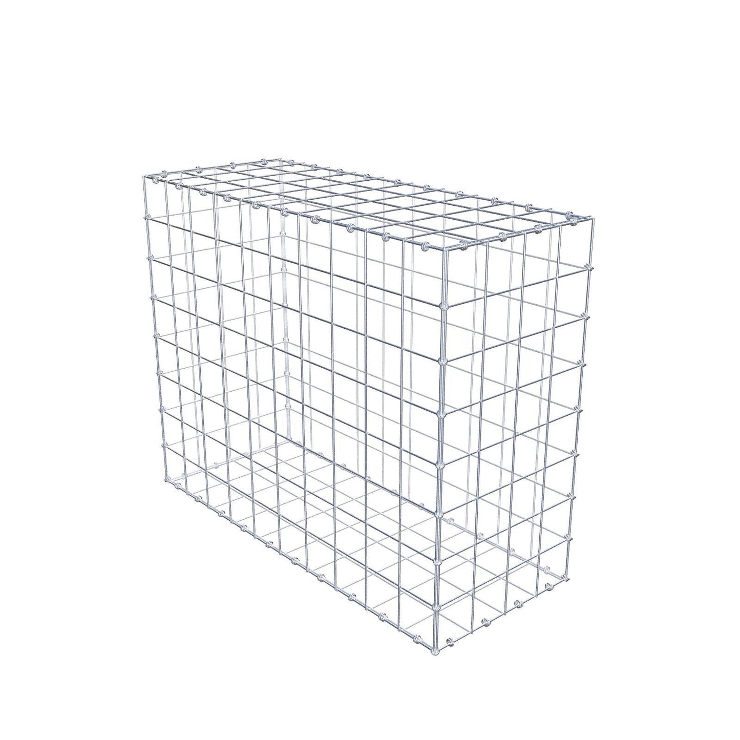 Gabion 100 cm x 80 cm x 40 cm (L x H x D), mesh size 10 x 10 cm, spiral ring