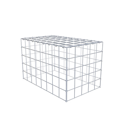 Anbaugabione Typ 3 80 cm x 50 cm x 50 cm (L x H x T), Maschenweite 10 cm x 10 cm, C-Ring