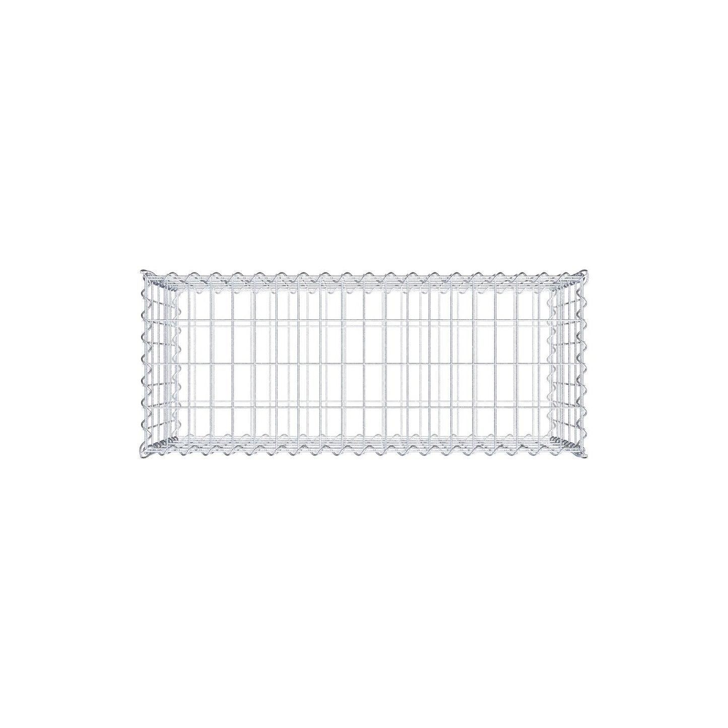 2er Set Gabionen 100 cm x 50 cm x 40 cm (L x H x T), Maschenweite 5 x 10 cm, Spirale