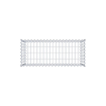 2er Set Gabionen 100 cm x 50 cm x 40 cm (L x H x T), Maschenweite 5 x 10 cm, Spirale