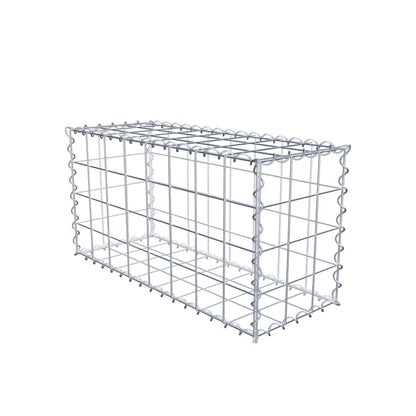 Gabion 80 cm x 40 cm x 30 cm (L x H x P), mailles 10 cm x 10 cm, spirale