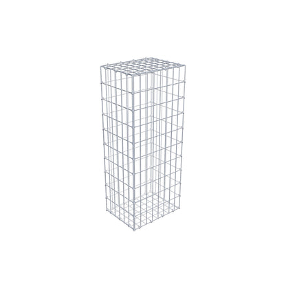 Gabbione 100 cm x 30 cm x 40 cm (L x H x P), maglia 5 cm x 10 cm, anello a C