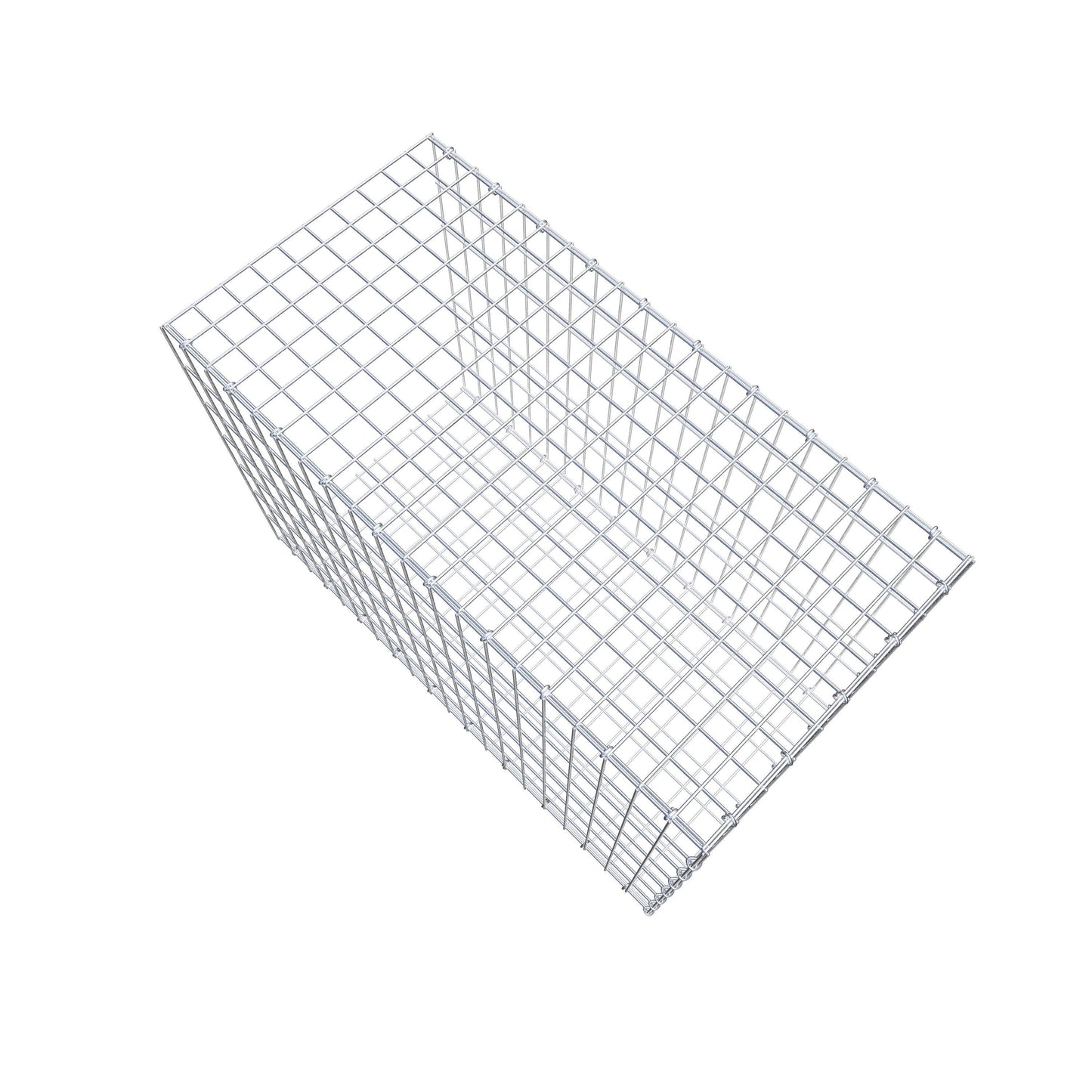 Opzetpaal type 2 100 cm x 70 cm x 50 cm, maaswijdte 5 cm x 10 cm, C-ring
