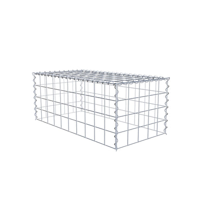 Gabbione aggiuntivo tipo 3 100 cm x 40 cm x 50 cm (L x A x P), maglia 10 cm x 10 cm, spirale