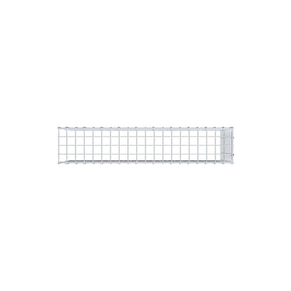 Fourche rapportée type 4 100 cm x 50 cm x 20 cm (L x H x P), mailles 5 cm x 5 cm, anneau C