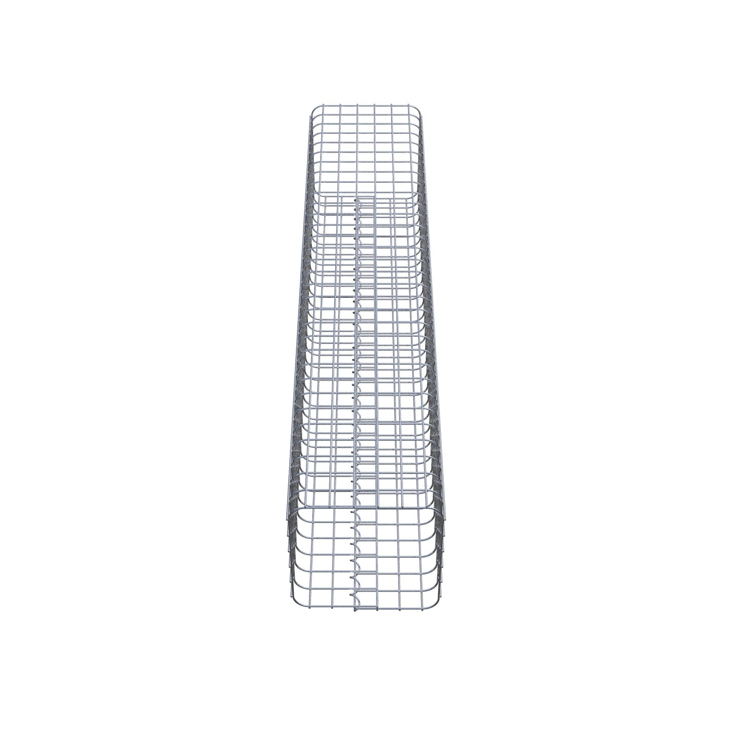Gabionsøjle firkantet 32 ​​cm x 32 cm, 160 cm højde, MW 5 cm x 5 cm