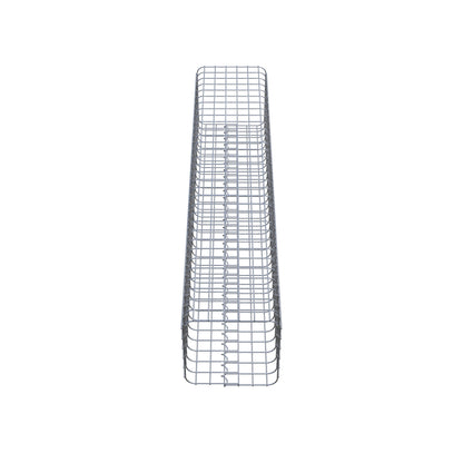 Gabionsøjle firkantet 32 ​​cm x 32 cm, 160 cm højde, MW 5 cm x 5 cm