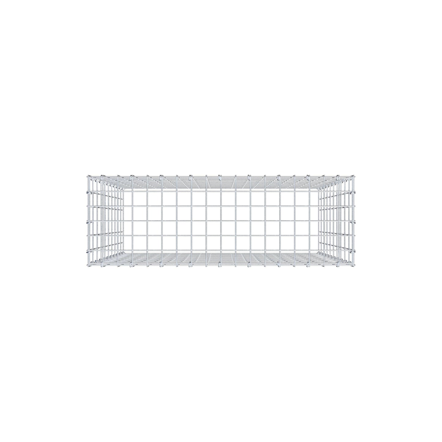 Gabião Tipo 3 100 cm x 90 cm x 30 cm (C x A x P), malhagem 5 cm x 10 cm, anel C