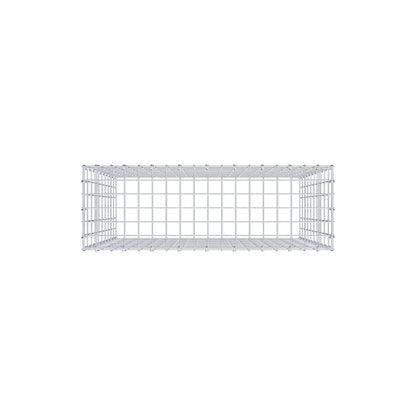 Gabião Tipo 3 100 cm x 90 cm x 30 cm (C x A x P), malhagem 5 cm x 10 cm, anel C