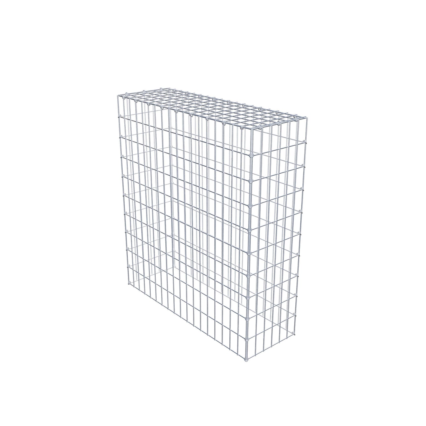 Gabião Tipo 3 100 cm x 90 cm x 30 cm (C x A x P), malhagem 5 cm x 10 cm, anel C
