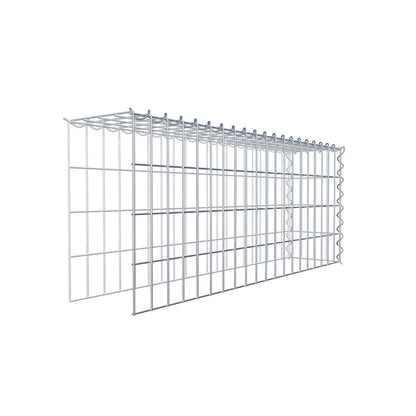 Anbaugabione Typ 4 100 cm x 40 cm x 20 cm (L x H x T), Maschenweite 5 cm x 10 cm, Spirale