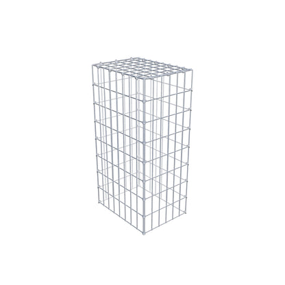 Gabião Tipo 3 80 cm x 40 cm x 30 cm (C x A x P), malhagem 5 cm x 10 cm, anel C