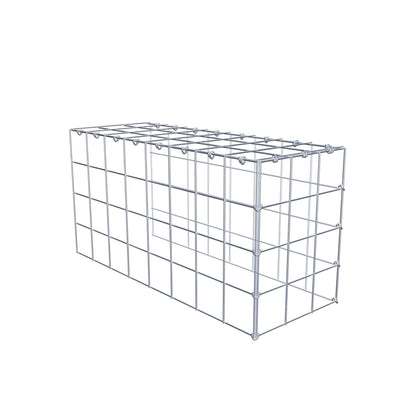 Gabbione aggiuntivo tipo 4 80 cm x 40 cm x 30 cm (L x H x P), maglia 10 cm x 10 cm, anello a C