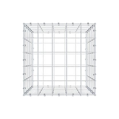 Gabion 50 cm x 50 cm x 50 cm (L x H x D), mesh size 10 x 10 cm, spiral ring