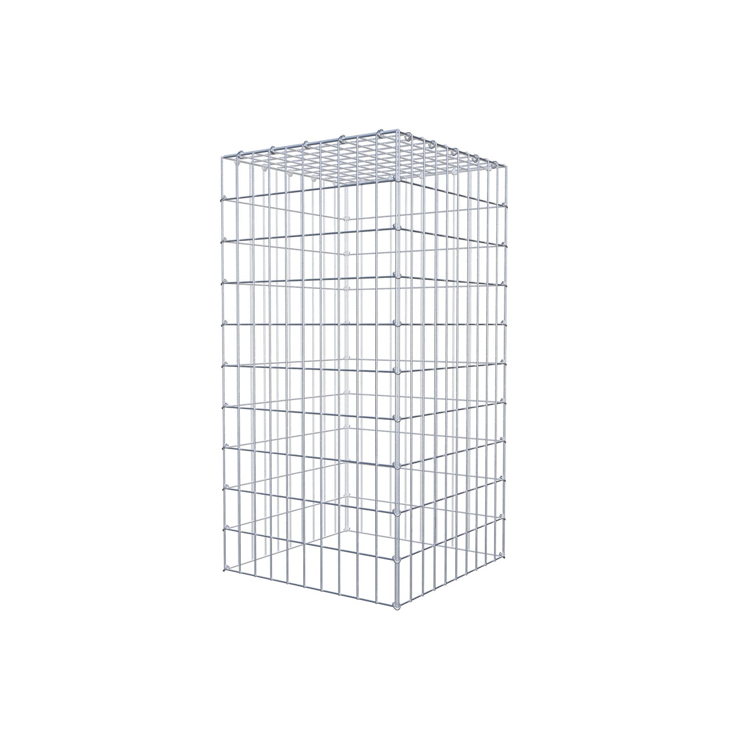 Anbaugabione Typ 3 100 cm x 50 cm x 50 cm (L x H x T), Maschenweite 5 cm x 10 cm, C-Ring