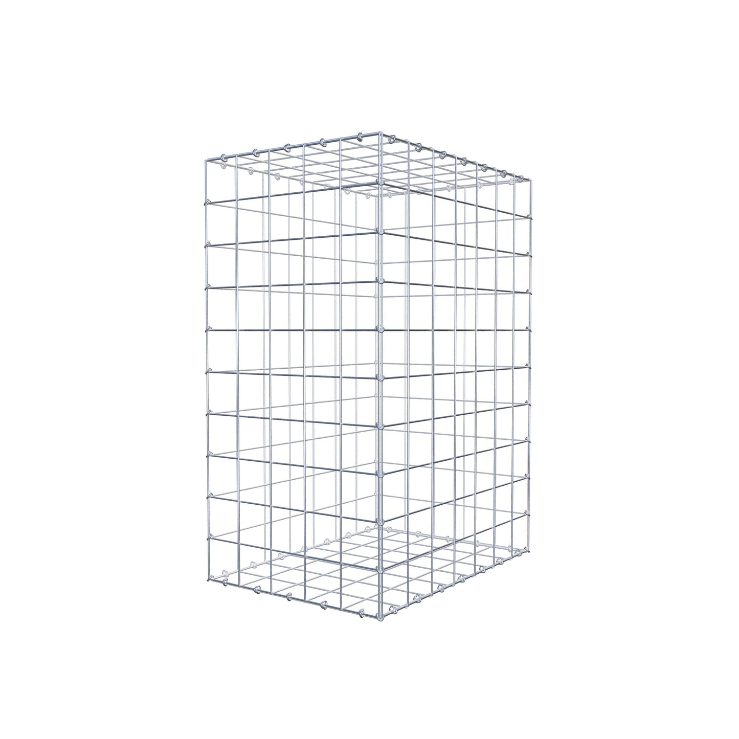 Gabião 100 cm x 70 cm x 50 cm (C x A x P), malhagem 10 cm x 10 cm, anel C
