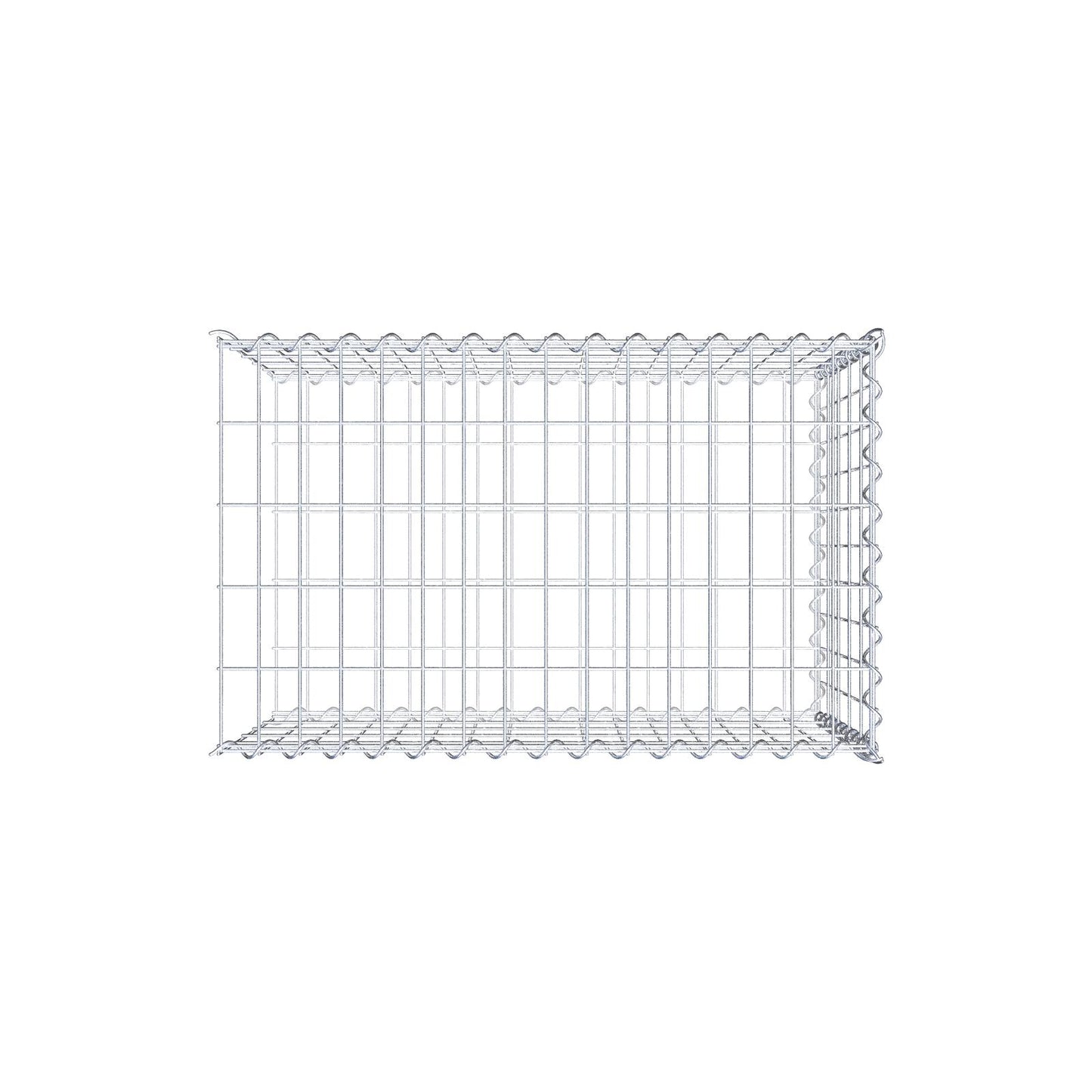 Gavión complementario tipo 2 80 cm x 50 cm x 50 cm (L x A x P), malla 5 cm x 10 cm, espiral