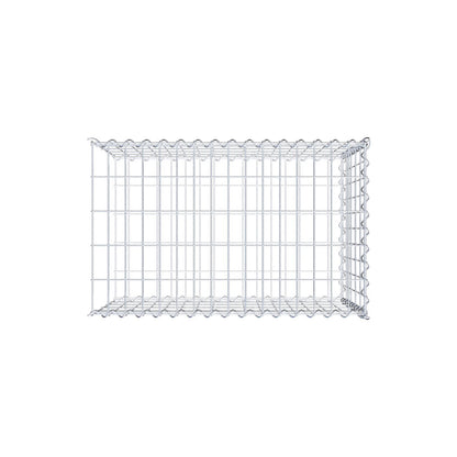 Gavión complementario tipo 2 80 cm x 50 cm x 50 cm (L x A x P), malla 5 cm x 10 cm, espiral