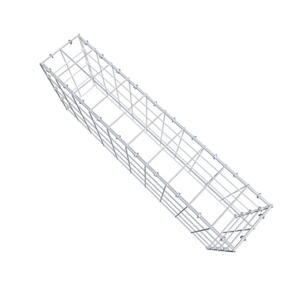 Anbaugabione Typ 3 100 cm x 40 cm x 20 cm (L x H x T), Maschenweite 10 cm x 10 cm, C-Ring