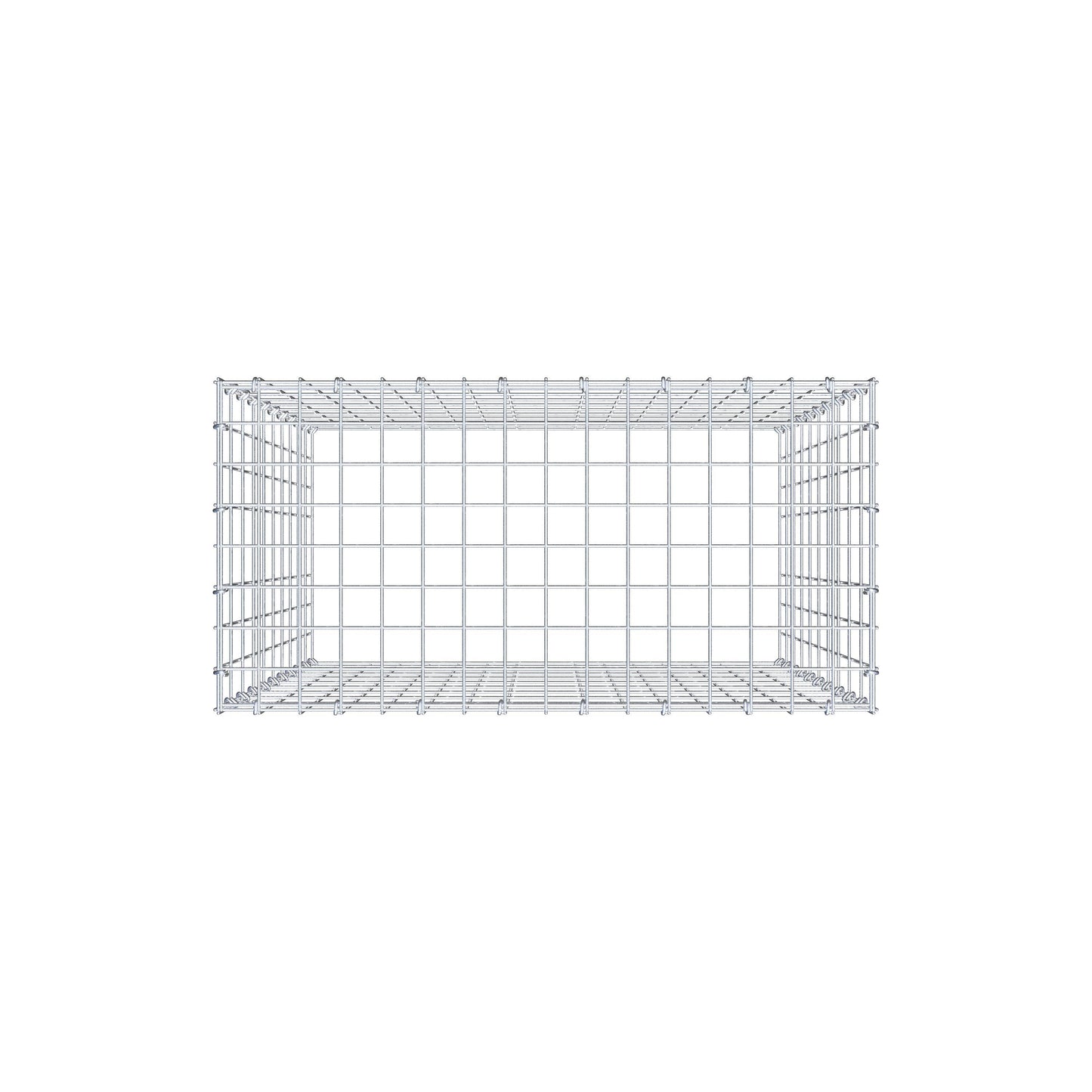 Gabbione aggiuntivo di tipo 3 100 cm x 80 cm x 40 cm (L x H x P), maglia 5 cm x 10 cm, anello a C