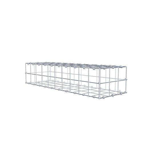 Gabione 100 cm x 20 cm x 30 cm (L x H x T), Maschenweite 10 x 10 cm, Spiralring