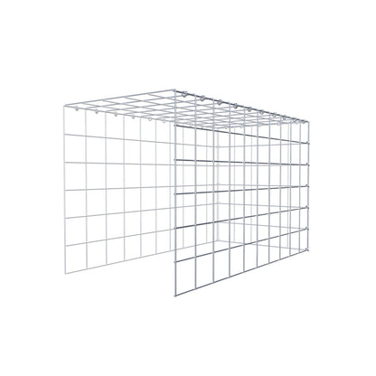 Fourche rapportée type 4 100 cm x 60 cm x 50 cm (L x H x P), mailles 10 cm x 10 cm, anneau C
