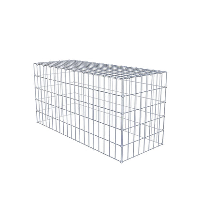 Type 3 oplegkorf 100 cm x 50 cm x 40 cm (L x H x D), maaswijdte 5 cm x 10 cm, C-ring