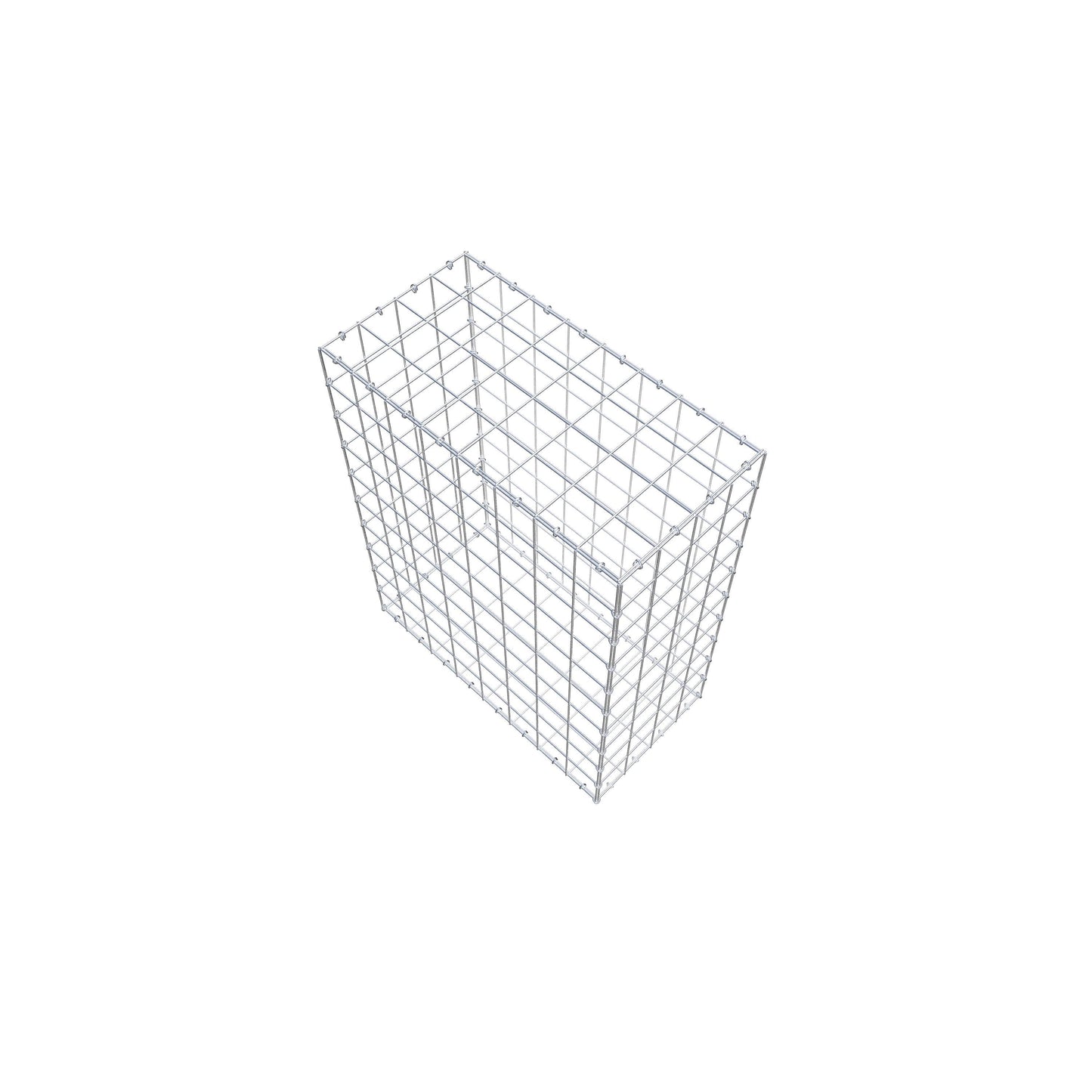 Gabião 100 cm x 80 cm x 40 cm (C x A x P), malhagem 10 cm x 10 cm, anel C