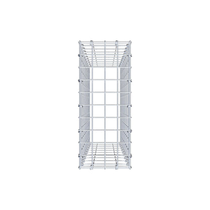 Typ 3 påbyggnadsgabion 100 cm x 20 cm x 50 cm (L x H x D), maskstorlek 5 cm x 10 cm, C-ring