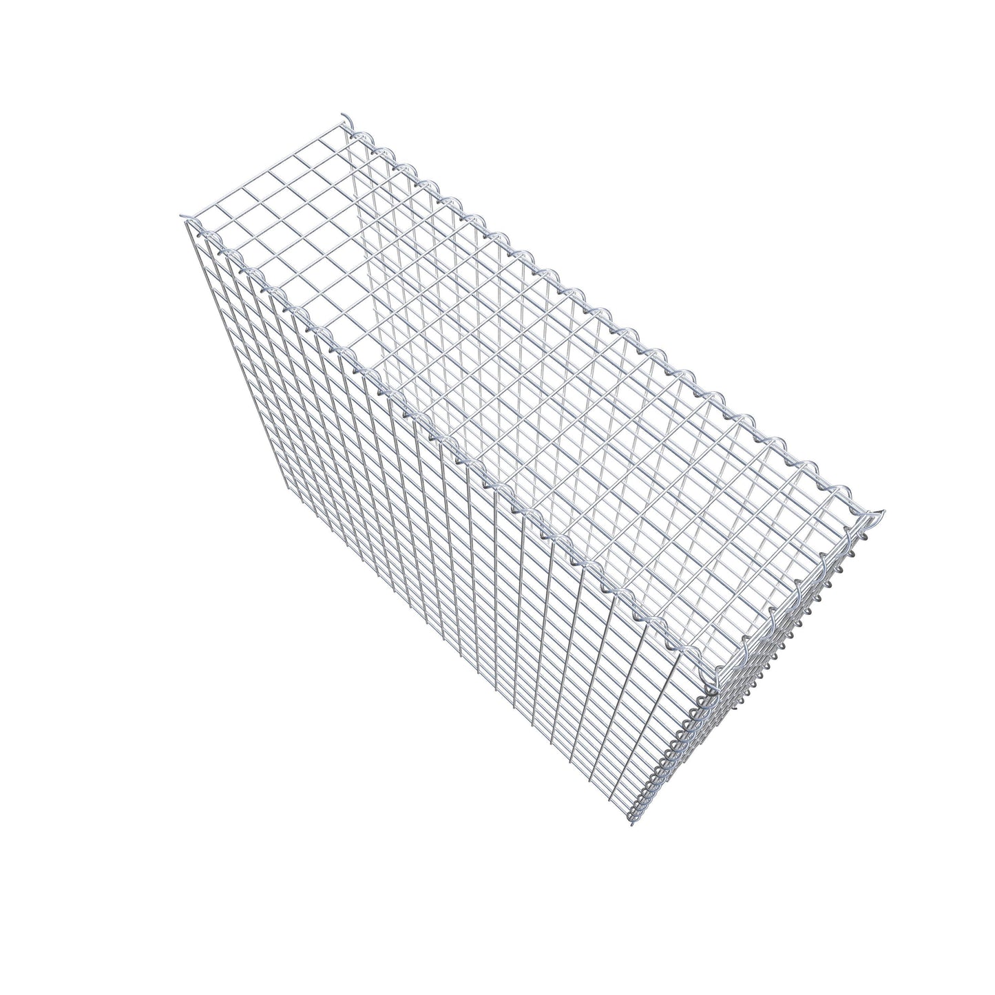 Gabião tipo 4 100 cm x 80 cm x 30 cm (C x A x P), malhagem 5 cm x 5 cm, espiral
